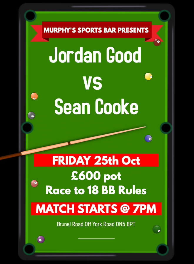 Jordan Good v Sean Cooke