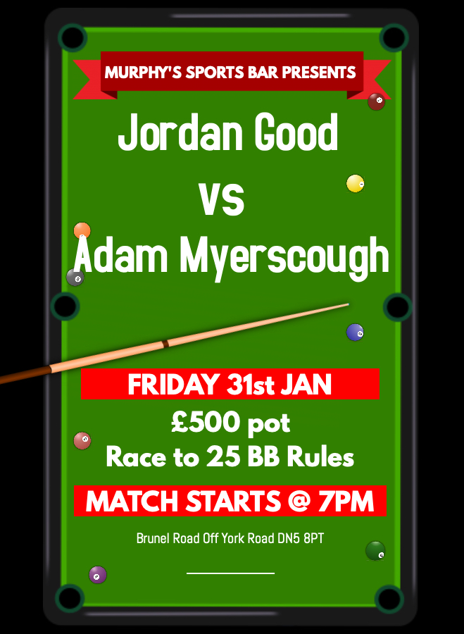 Jordan Good v Adam Myerscough